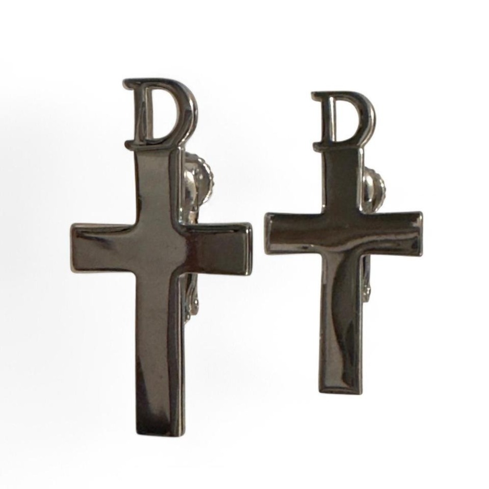 Christian Dior cross earrings
